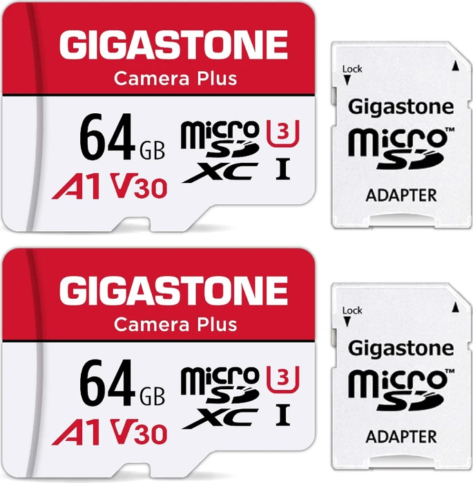 Gigastone Camera Plus R95/W35 64GB Kit, UHS-I U1, A1, Class 10, 2er-Pack