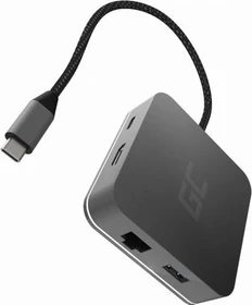 Green Cell 6in1 Docking Station, USB-C 3.0 [Stecker] (GC HUB2/AK61_AD_1)