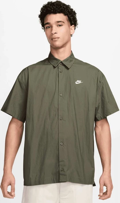 Nike Club Hemd kurzarm medium olive/white (Herren)