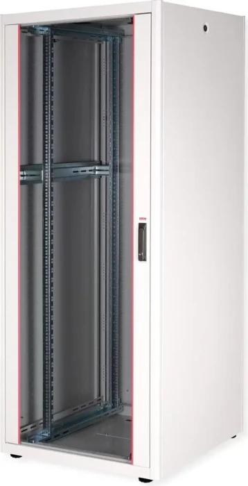 Roline / Secomp Basic 19" Netzwerkschrank 42HE, montiert, Glastür, IP20, RAL 7035, 800mm tief