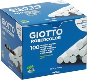 Fila Giotto Robercolor Tafelkreide Rund, weiß, 100er-Pack