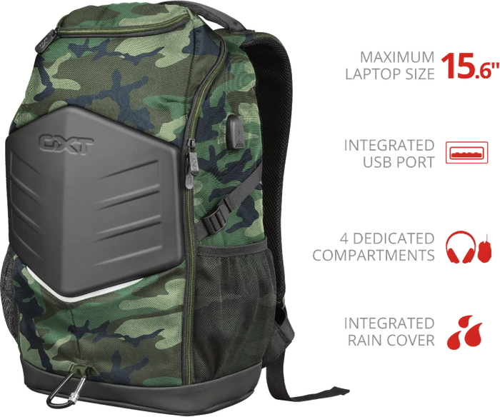 Trust Gaming GXT 1255 Outlaw Gaming Backpack, camouflage