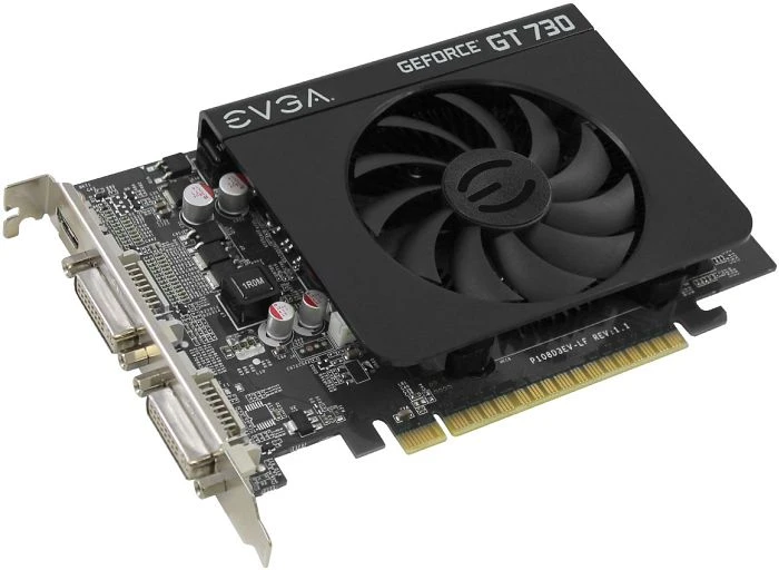 EVGA GeForce GT 730, 1GB DDR3, 2x DVI, Mini HDMI