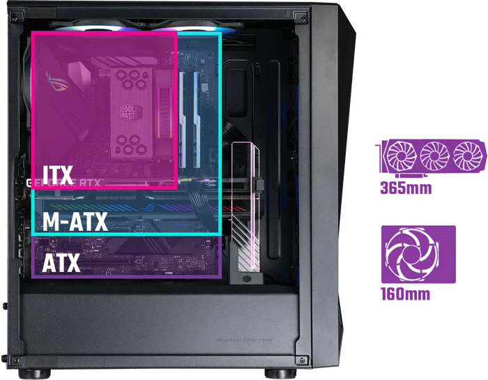 Cooler Master CMP 520, schwarz, Glasfenster