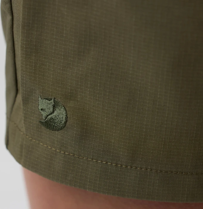 Fjällräven Abisko Hybrid Trail Hose kurz laurel green (Damen)