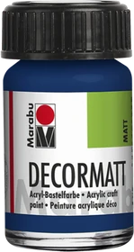Marabu Decormatt Acryl Acrylfarbe, dunkelblau, 15ml