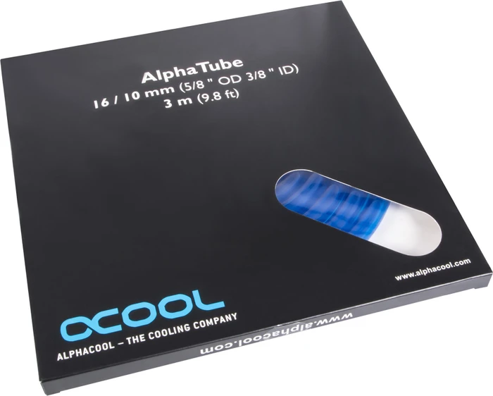 Alphacool AlphaTube HF, 16/10mm, 3m, UV blau, retail (17499) – Bild 4 von 4