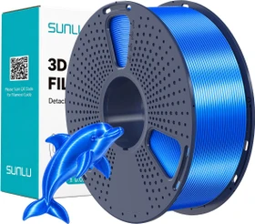 Sunlu Silk PLA+, blau, Spule, 1.75mm, 1.00kg