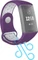 Hama Ersatzarmband Sport für Fitbit Charge 3/4 grau/violett Vorschaubild
