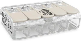 Wago COMPACT-Verbindungsklemme bis 4mm² 105°C 5-Leiter, 5 Stück