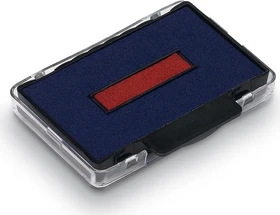 trodat 6/53 Ersatz-Stempelkissen, blau/rot, 2er-Pack