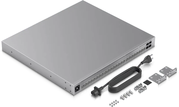 Ubiquiti UniFi Pro HD 24 PoE Rackmount 2.5G Smart Switch, 24x RJ-45, 4x SFP+, 600W PoE++