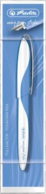 Herlitz my.pen style weiß/baltic blue, rechte Hand/linke Hand, mittel, Folienbox