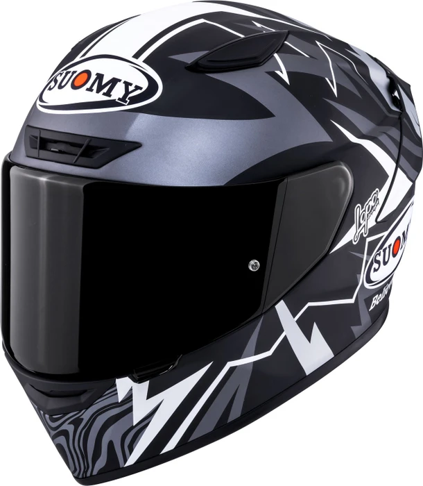 Suomy Track-1 Sam Lowes Replica 2025 matt schwarz/silber/weiß