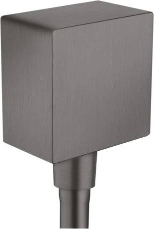 Hansgrohe Axor ShowerSolutions Wandanschluss eckig brushed black chrome