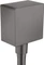 Hansgrohe Axor ShowerSolutions Wandanschluss eckig brushed black chrome Vorschaubild