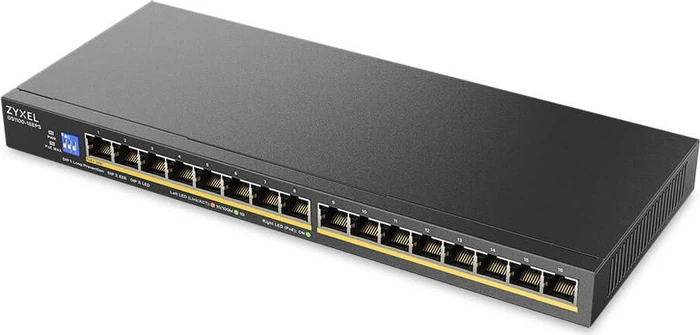Zyxel GS1100 Desktop Gigabit Switch, 16x RJ-45, 135W PoE+