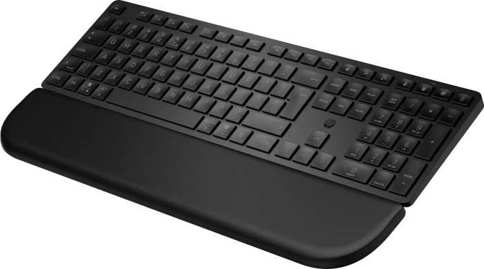HP 580K Dual-Mode mit Handballenauflage Keyboard, schwarz, USB/Bluetooth, DE