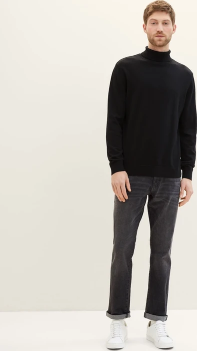 Tom Tailor Marvin Straight Jeans Jeans black stone wash denim (Herren)