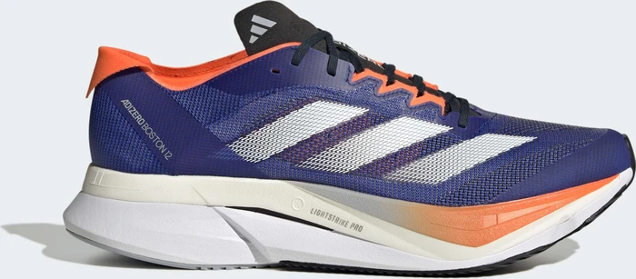adidas Adizero Boston 12 lucid blue/cloud white/impact orange (Herren)