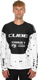 Cube MTB X Factory Racing Trikot langarm black'n'white (Herren)
