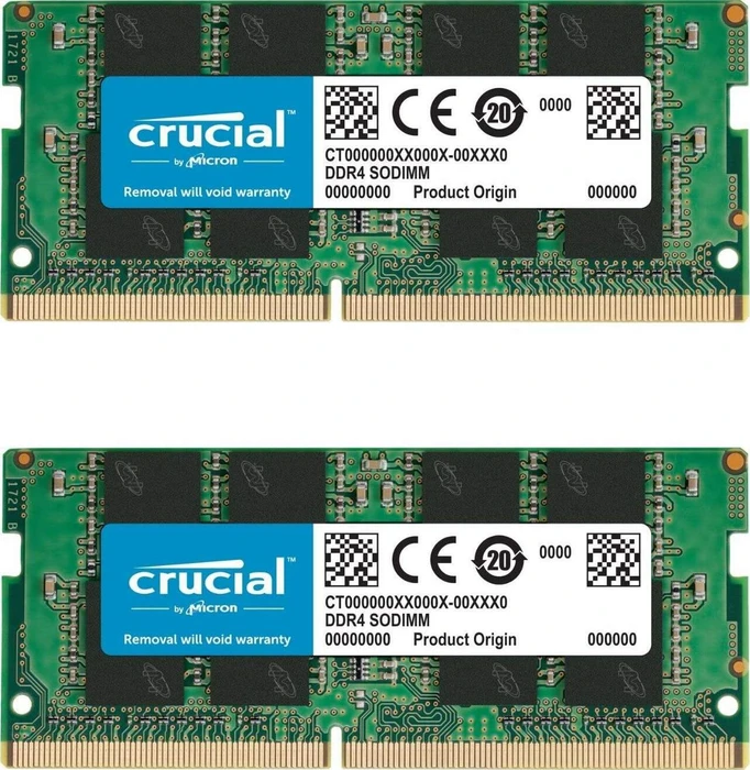 Crucial SO-DIMM 32GB Kit, DDR4-2666, CL19-19-19, 2RX8