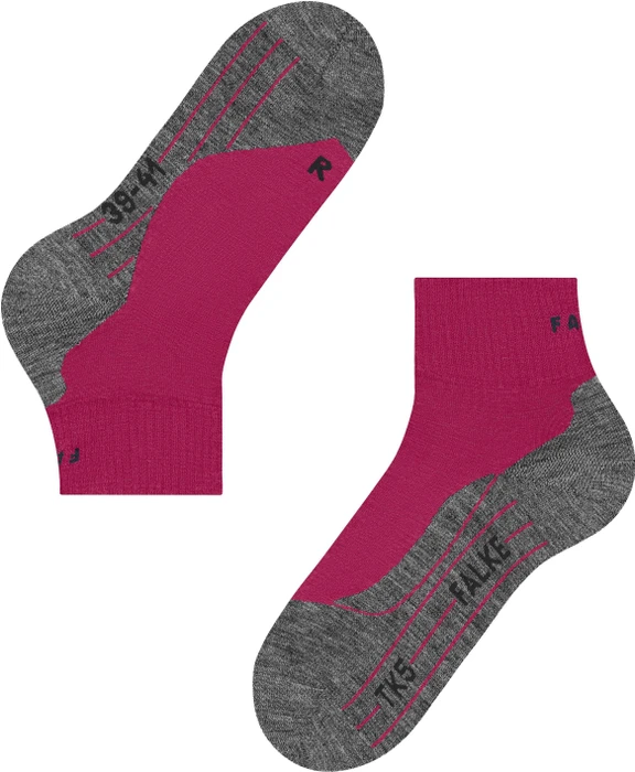 Falke TK5 Short Trekking Wandersocken rot (Damen)