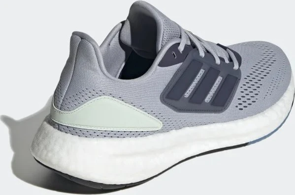 adidas Pureboost 22 halo silver/shadow navy/linen green (Herren)