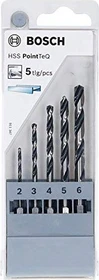 Bosch Professional HSS PointTeQ Spiralbohrer-Sortiment, 5-tlg.