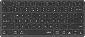 Rapoo UCK-6001 Ultraflache Tastatur, Dark Grey, mit 8-in-1 USB-C Multiport Adapter, USB, DE