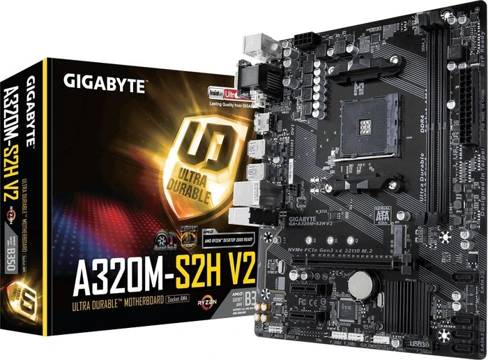 GIGABYTE GA-A320M-S2H V2 (AMD AM4)