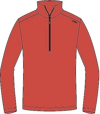 CMP Fleece Stretch Performance Funktionsshirt langarm flame orange (Herren)