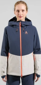 Odlo Bluebird S-Thermic Skijacke silver cloud/india ink (Damen)