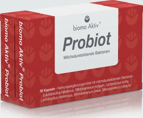 biomo pharma Biomo Aktiv Probiot Kapseln, 60 Stück (2x 30 Stück)