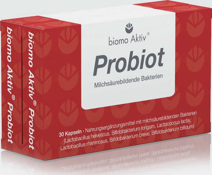 biomo pharma Biomo Aktiv Probiot Kapseln, 60 Stück (2x 30 Stück)