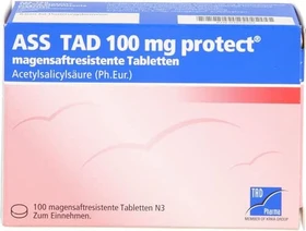 Ass Tad 100mg protect Filmtabletten, 100 Stück