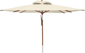 anndora Marktschirm mit Knicker 300x300cm natural