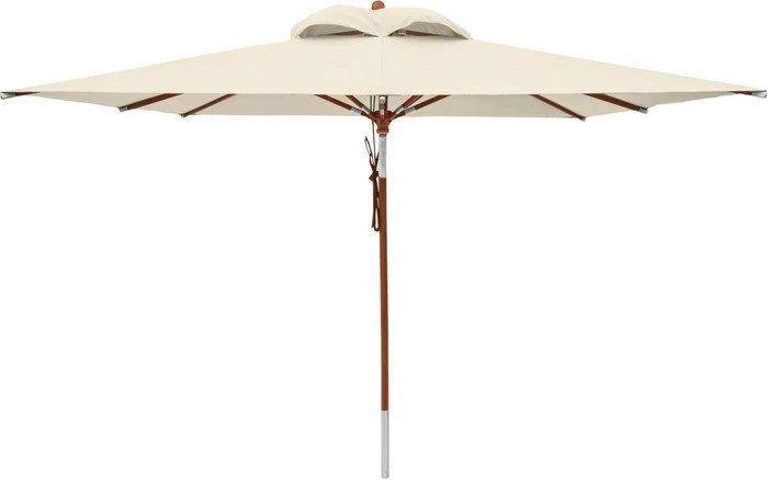 anndora Marktschirm mit Knicker 300x300cm natural