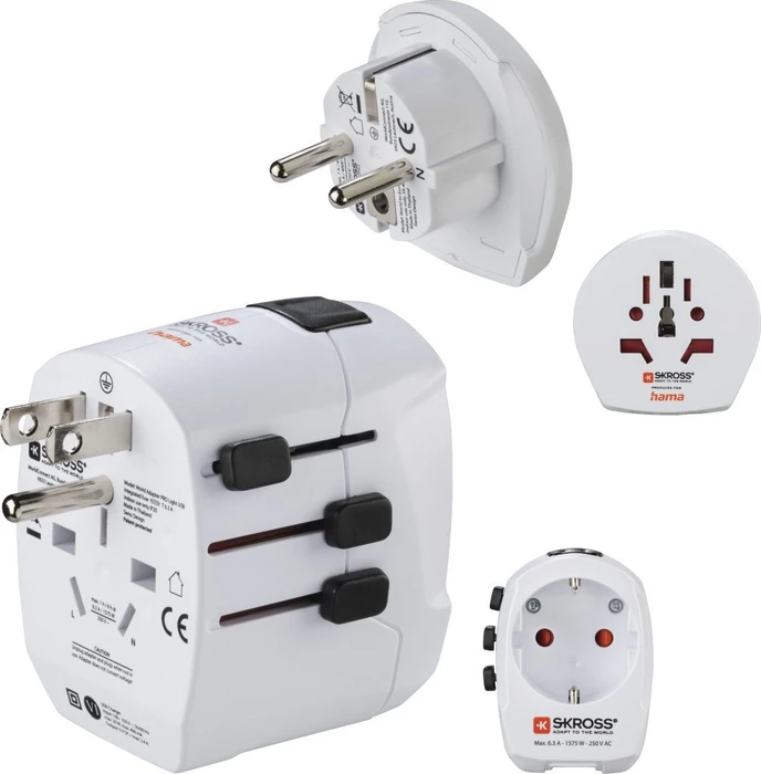 Hama World Travel Adapter Pro Light USB, 2x USB-A