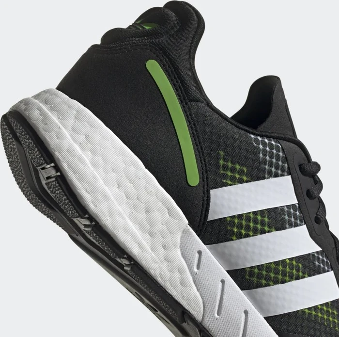adidas ZX 1K Boost core black/cloud white/solar green (Herren)