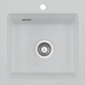 systemceram Kara 51 Einbau Becken mittig alu