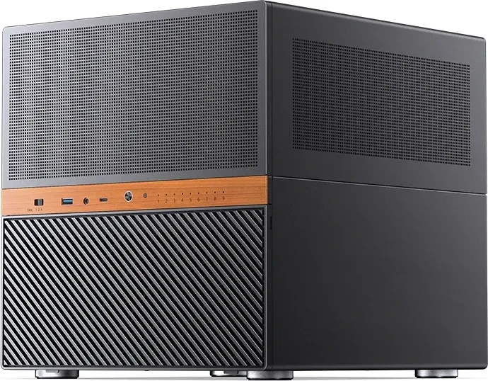 Jonsbo N6 Black, schwarz