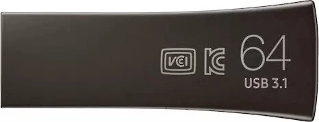 Samsung USB Stick Bar Plus 2020 Titan Gray 64GB, USB-A, USB 3.2 Gen 1×1