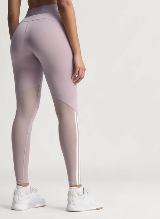adidas Hyperglam Full-Length Hose lang preloved fig/white (Damen)