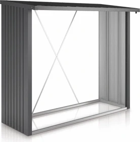 Biohort WoodStock 230 Kaminholzregal 229x102x199cm dunkelgrau-metallic