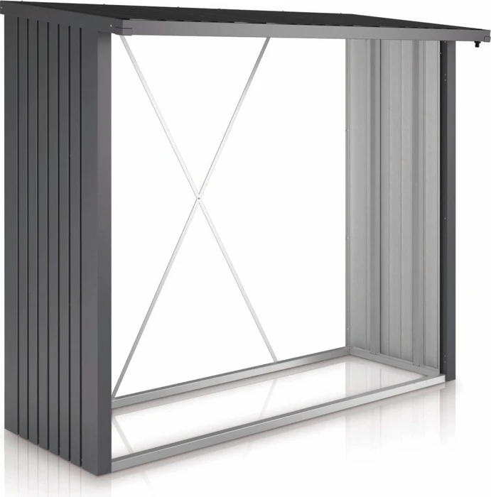 Biohort WoodStock 230 Kaminholzregal 229x102x199cm dunkelgrau-metallic