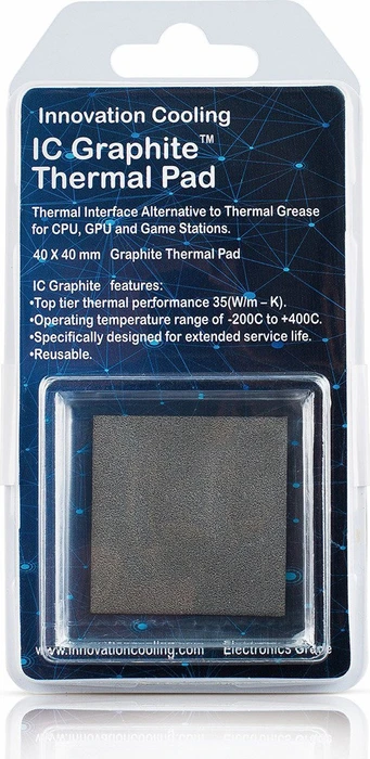 Innovation Cooling Graphite Wärmeleitpad 40x40mm, 1 Stück
