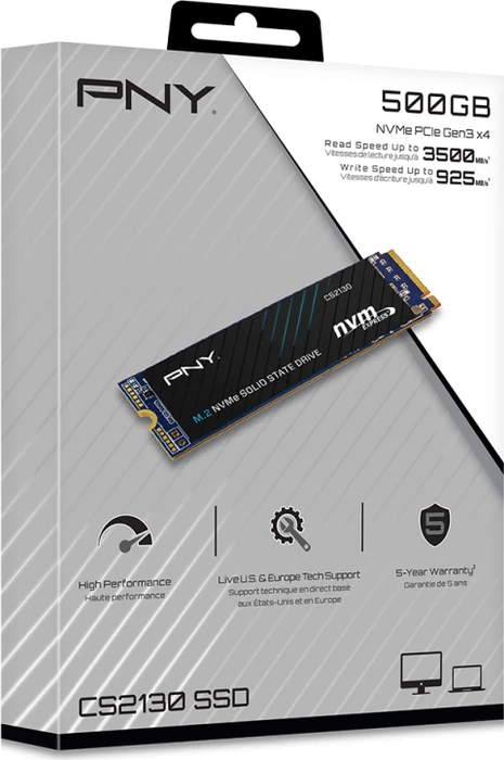PNY CS2130 500GB, M.2 2280 / M-Key / PCIe 3.0 x4