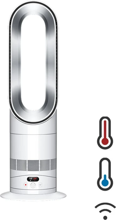 Dyson AM15 Hot+Cool HF1 Remote Link Turmventilator weiß/silber