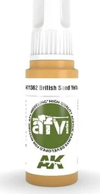 AK-Interactive 3rd Gen Acrylic Colors AFV Series british sand yellow, 17ml